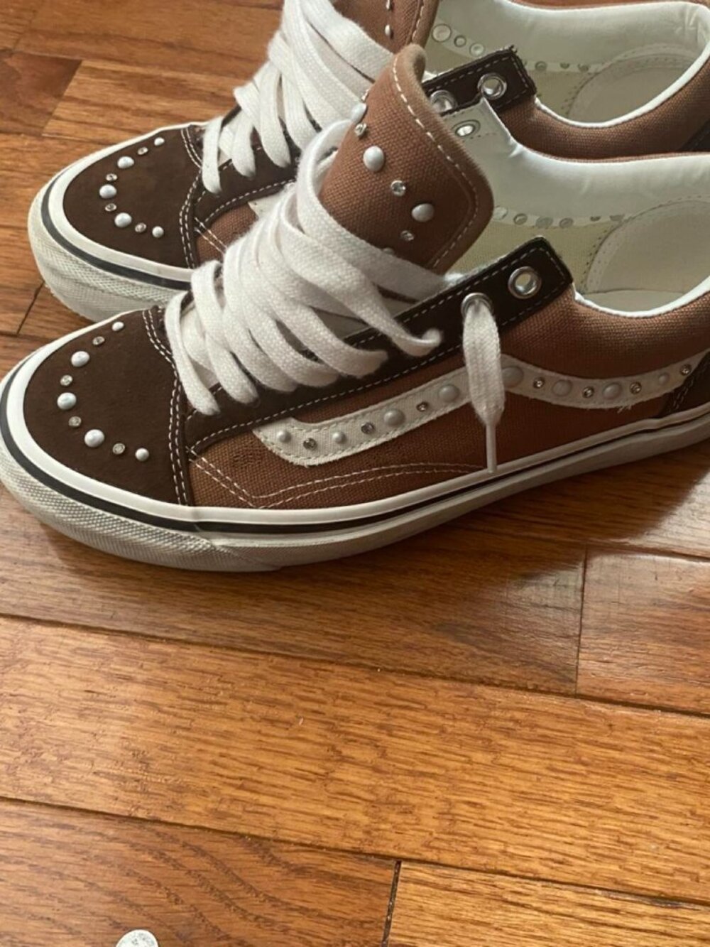Pearlized vans brown no box